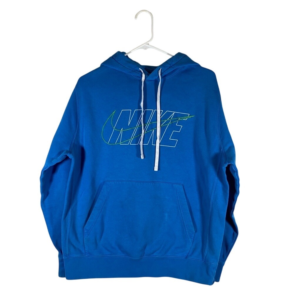 Nike Hoodie Sweatshirt hoodie Mens size medium center check embroidered seedesc